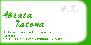 abiata katona business card